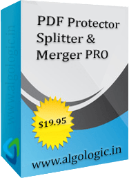 AlgoLogic PDF Protector, Splitter and Merger Pro Discount